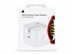 خرید آداپتور اپل 40 وات اورجینال - اصلی USB-C با فناوری شارژ داینامیک و سه‌شاخه استاندارد ایران. سازگار با آیفون، آیپد و مک‌بوک، همراه گارانتی ۱۸ ماهه باف(بوف)