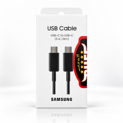 خرید کابل شارژ USB-C سامسونگ (۲ متری اورجینال - سفید و مشکی)