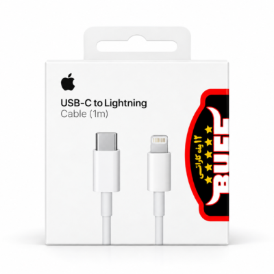 خرید کابل USB-C به لایتنینگ اپل 1 متری اصل برای شارژ و همگام‌سازی دستگاه‌های Lightning؛ سازگار با شارژ سریع آیفون‌های 8 تا 14 و آداپتورهای USB-C.